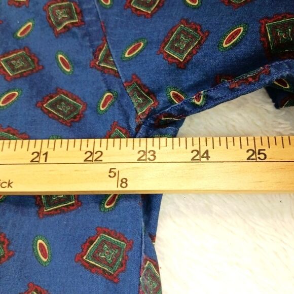 Vessels Graphic Casual Button Down Shirt Made in USA 100%Cotton Men's L. Vntg... - Picture 8 of 10